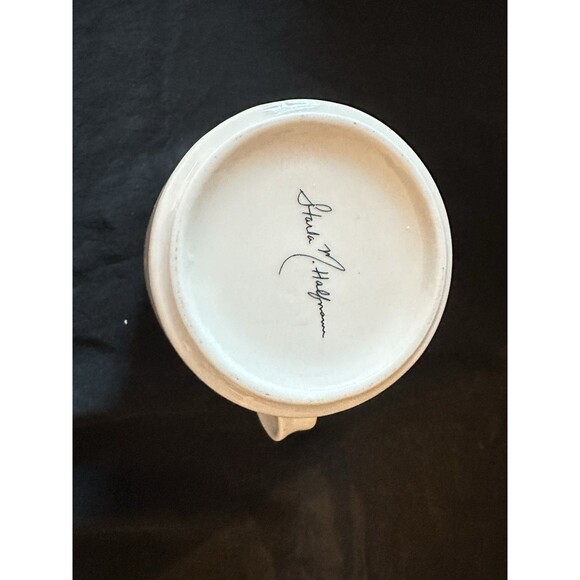 Anthropologie Starla Halfmann Initial “L” Monogram Mug –13 oz Ceramic Coffee Cup - Picture 7 of 10